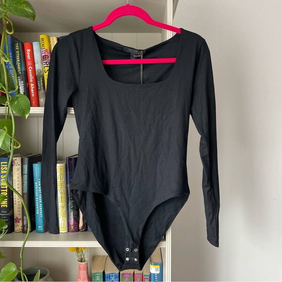 All Saints Black Long Sleeve Bodysuit - Picture 4 of 9